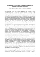 Recompositions du travail autour de communs : déplacement des imaginaires et réinvention des parcours