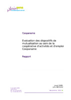 Evaluation des dispositifs de mutualisation au sein de la coopérative d’activités et d’emploi Coopaname